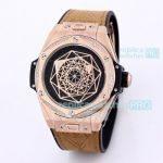 Swiss Copy Hublot Big Bang Sang Bleu II Watch Rose Gold Case